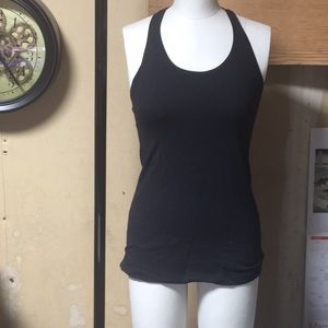 Black Racerback yoga tank top